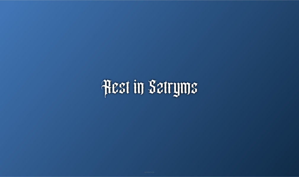 DIE CUT - Rest in Sztryms