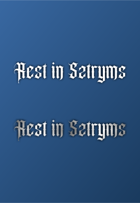 DIE CUT - Rest in Sztryms